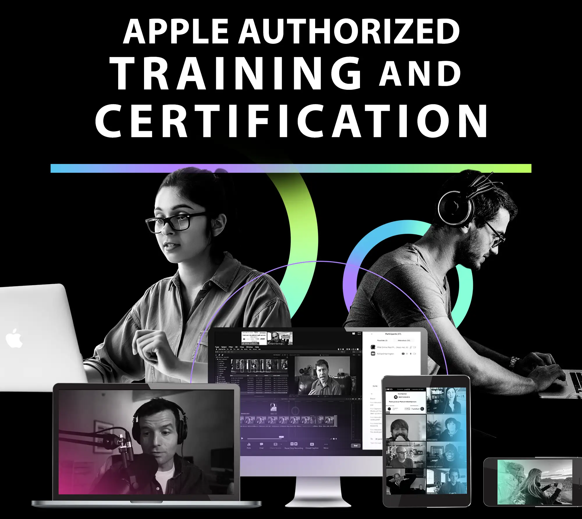 Apple Auhtorized Training and Certifications - image collage